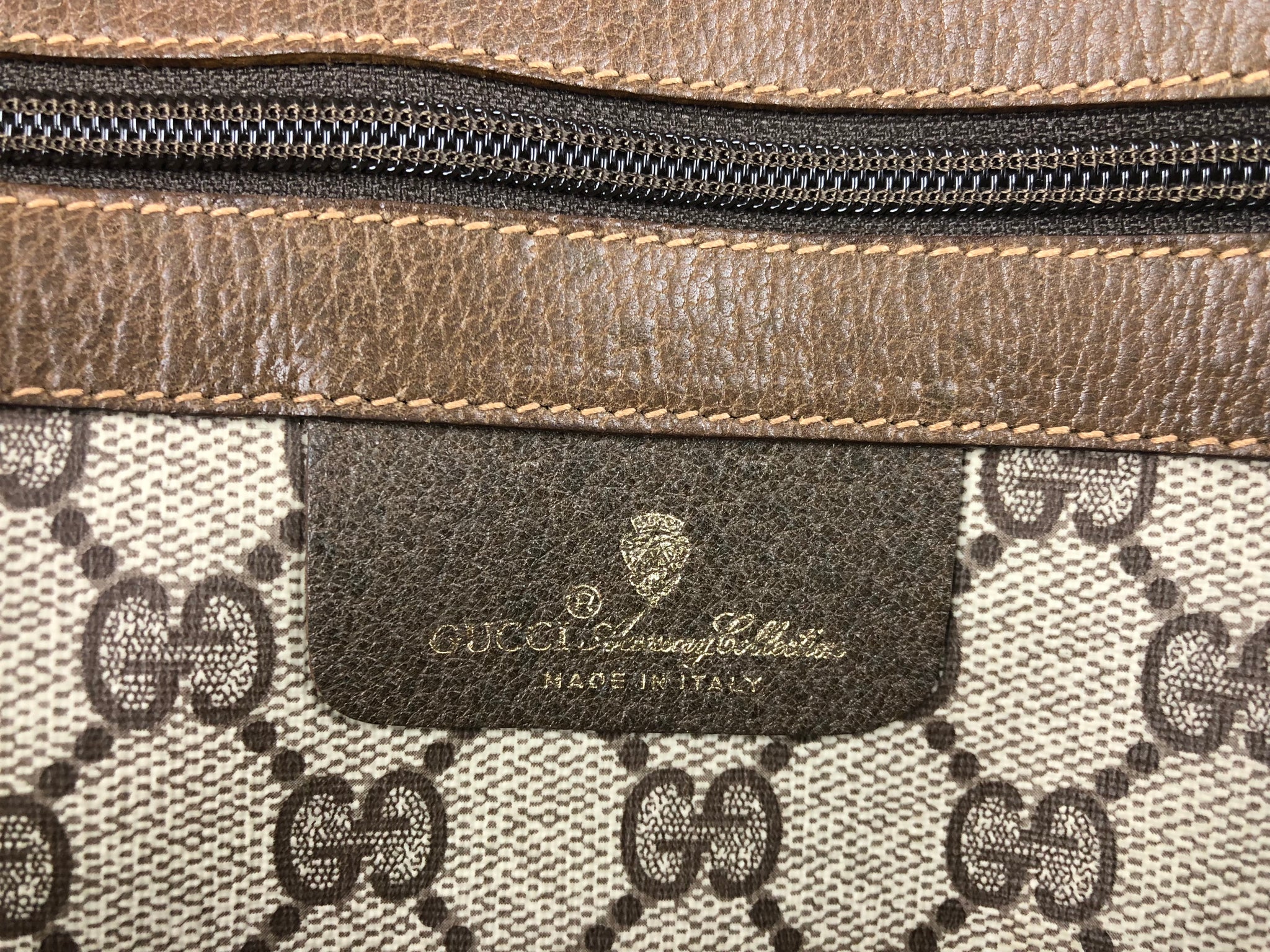 GUCCI Supreme Web Stripe XL Travel Tote Bag