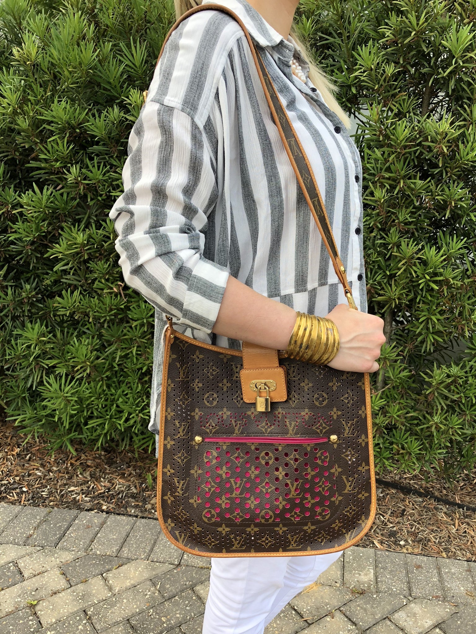 Louis Vuitton Monogram Perforated Musette Bag - Brown Crossbody