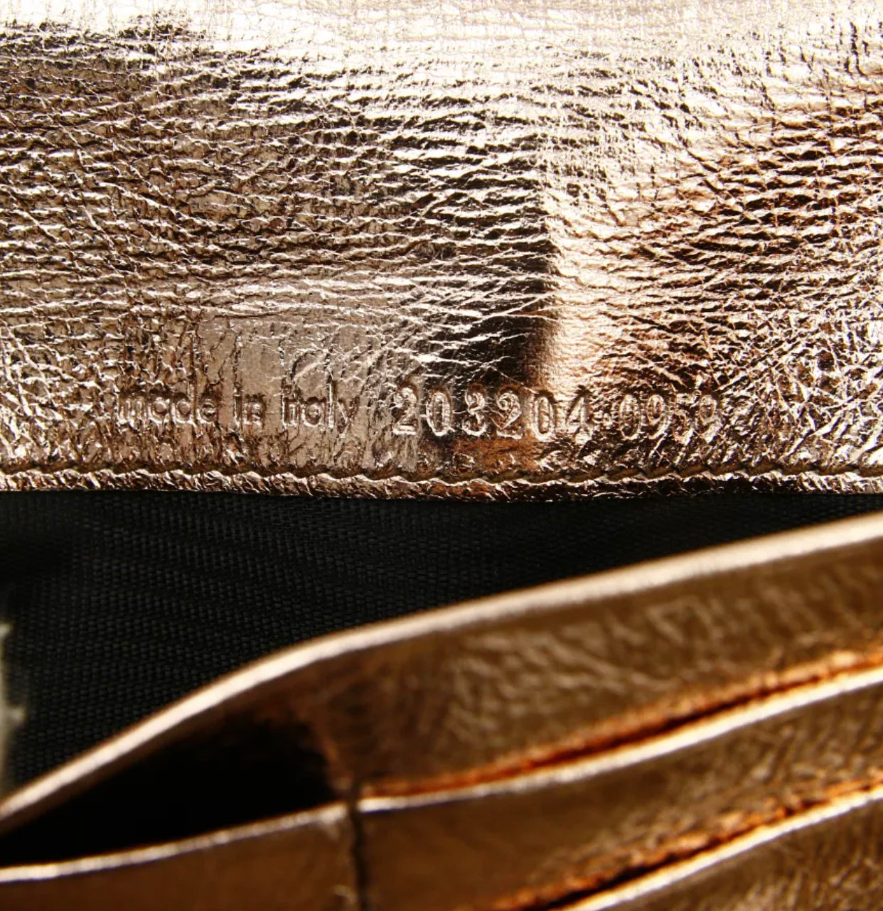 YSL Metallic Wallet Clutch