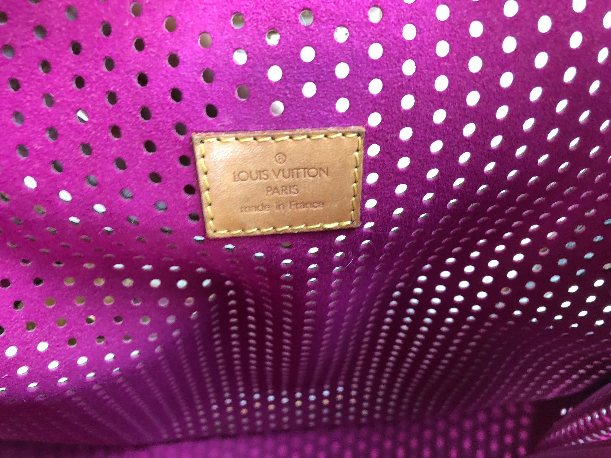 Louis Vuitton Limited Edition Pink Perforated Monogram Canvas
