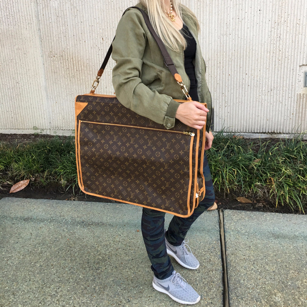 LOUIS VUITTON Garment Travel Luggage Bag + 2 Hangers – Pretty Things Hoarder