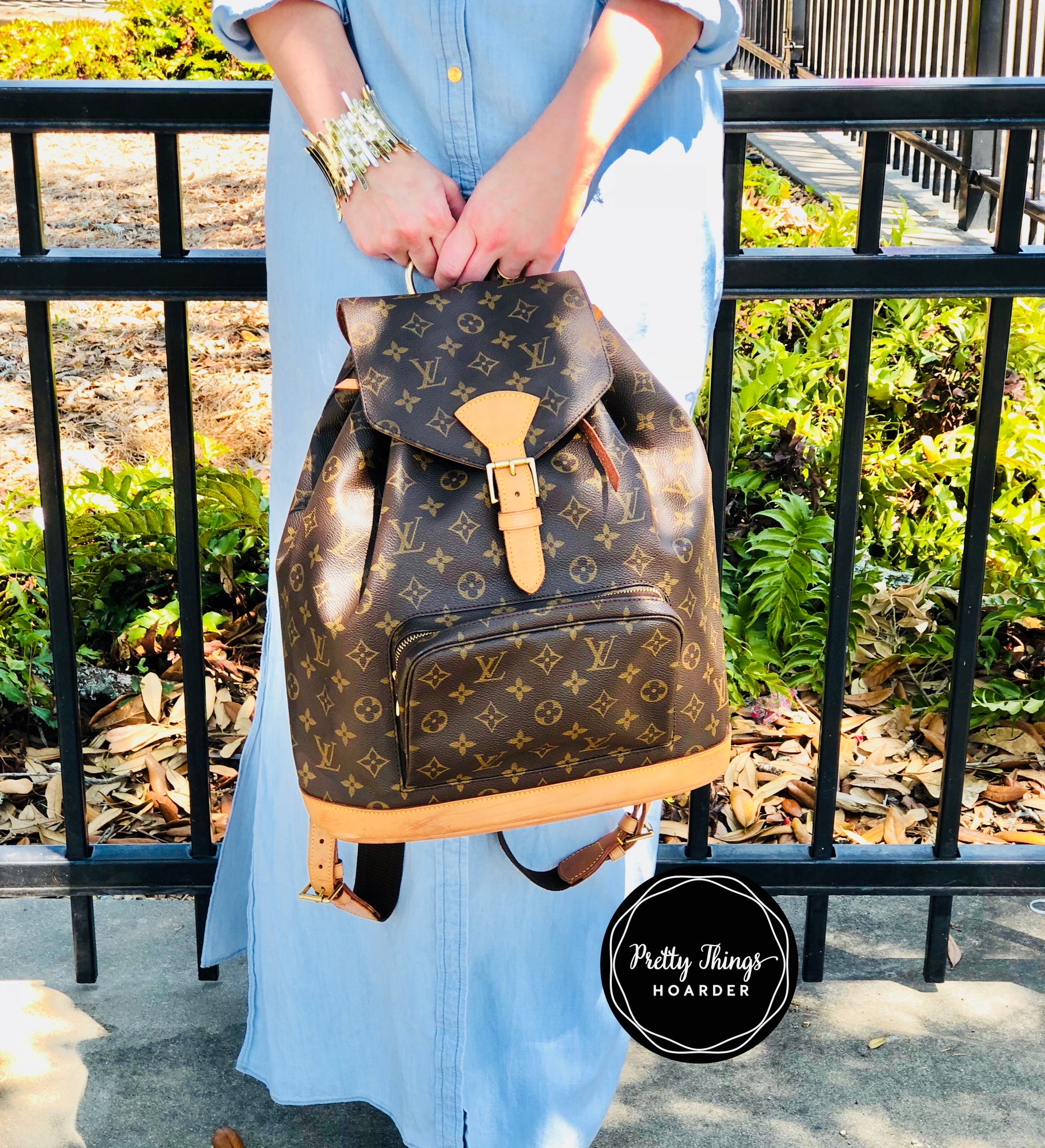 LOUIS VUITTON Monogram Montsouris GM Backpack – Pretty Things Hoarder