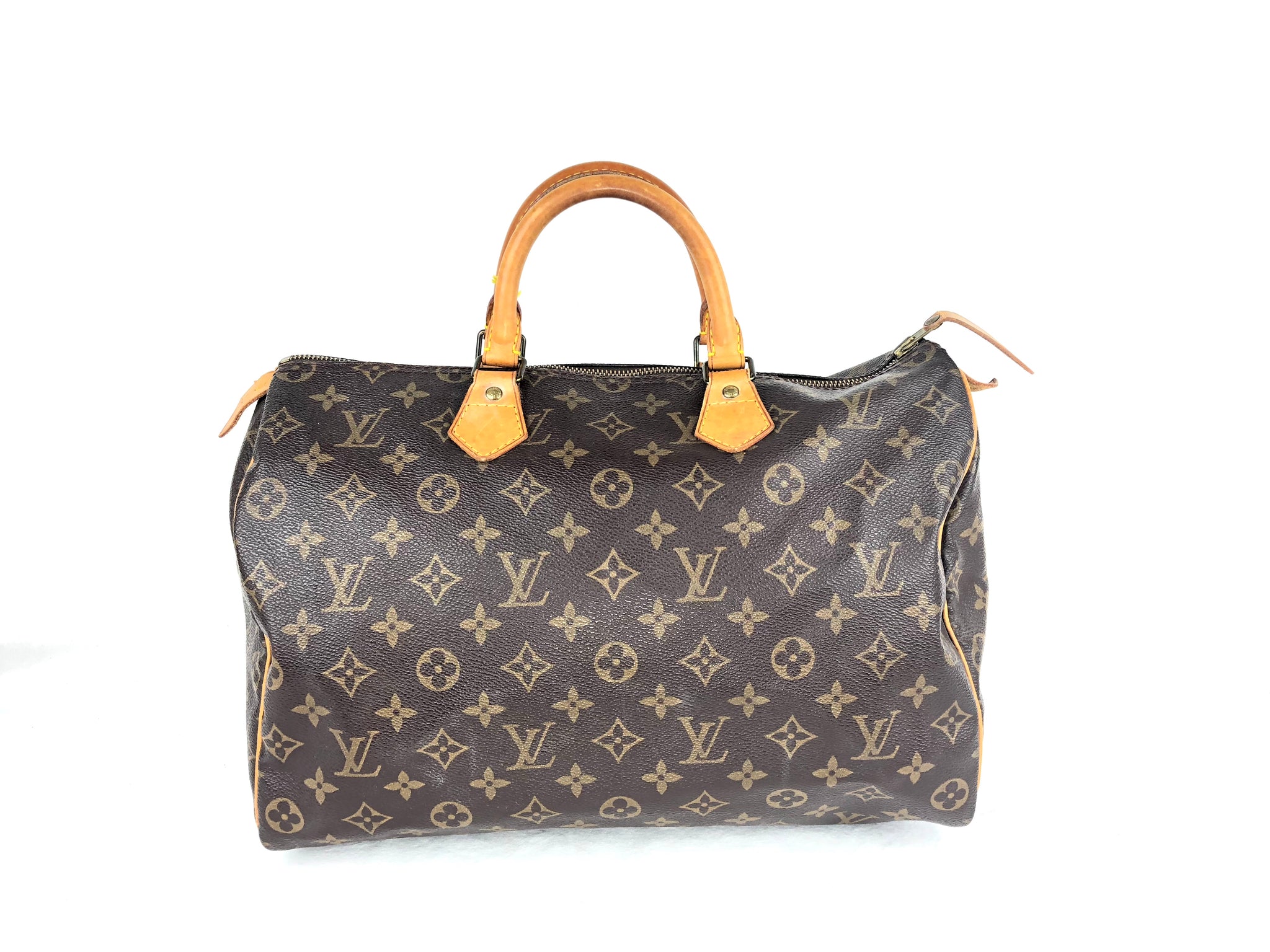 Louis Vuitton Speedy 35 Brown Cloth ref.516378 - Joli Closet