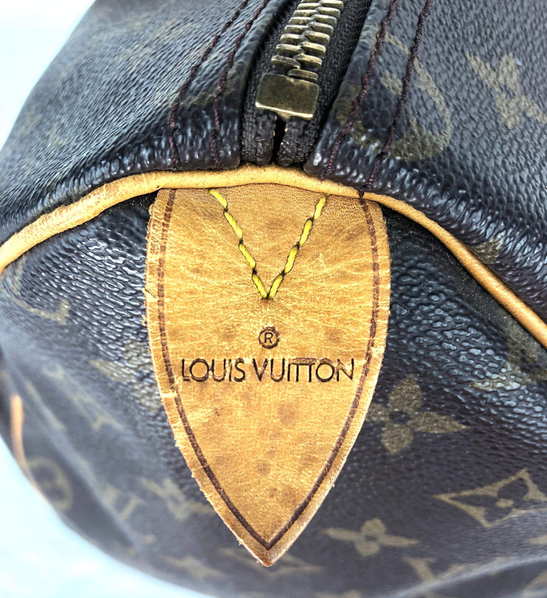 Louis Vuitton Speedy 35 Dark brown Leather ref.184237 - Joli Closet