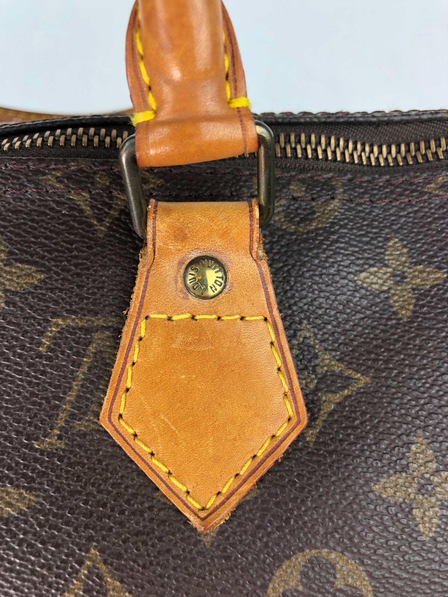 Louis Vuitton Speedy 35 Monogram Brown Leather ref.163117 - Joli Closet