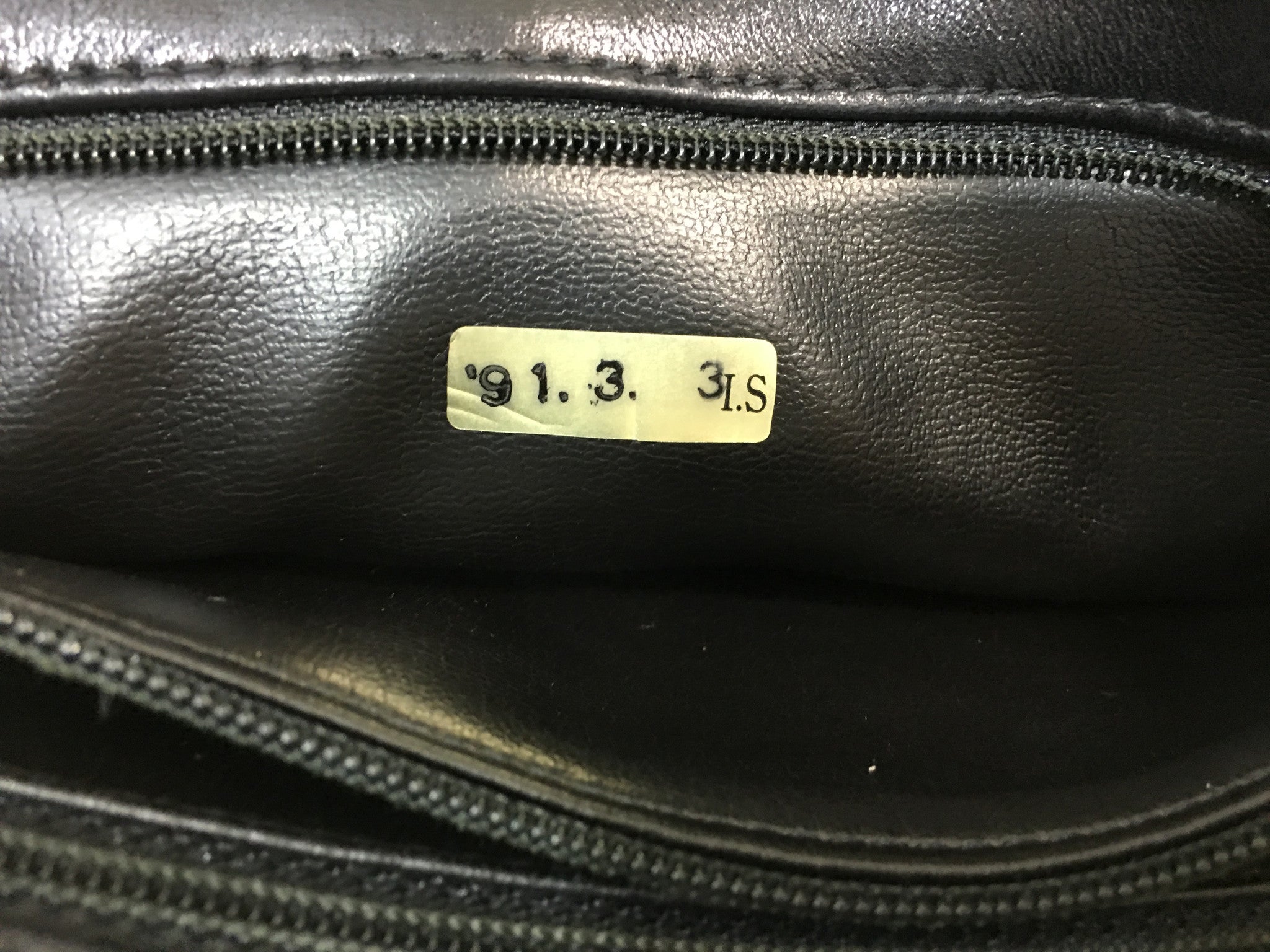CHANEL Black Lambskin Quilted CC Charm Shoulder Bag