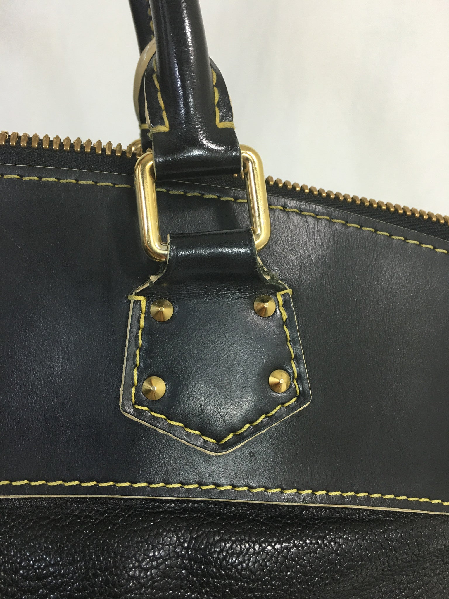 Used Louis Vuitton Lockit Mm Suhari Sienne/Leather/Blk/M91875 Bag