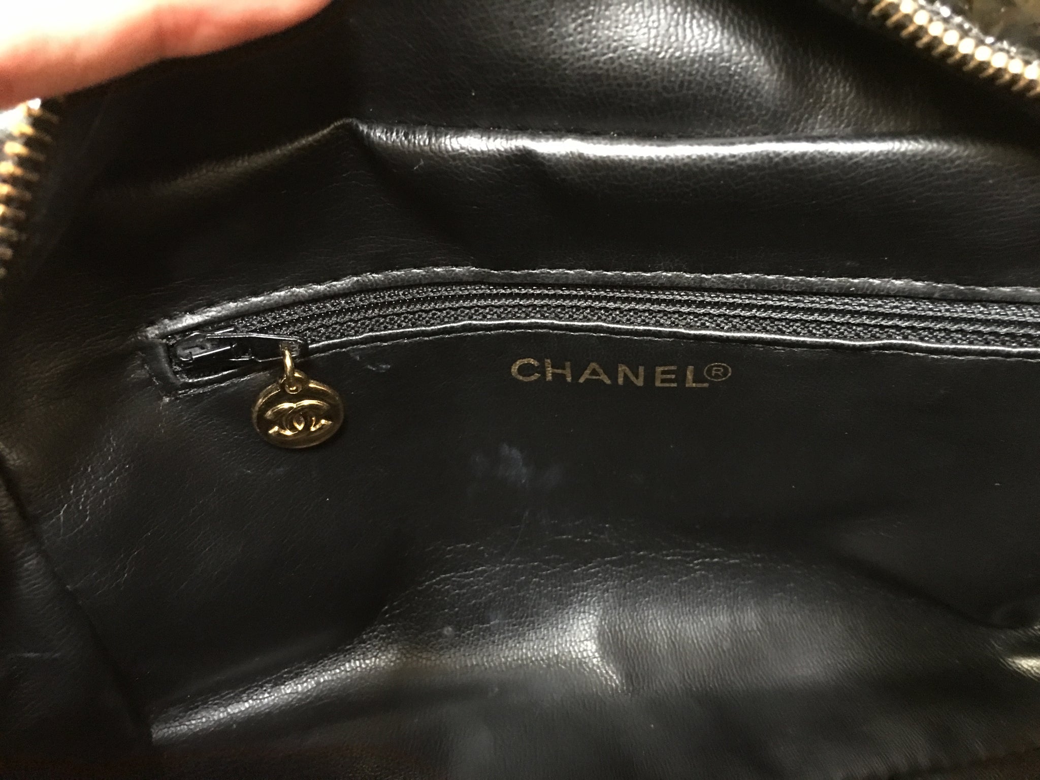 CHANEL Black Clutch / Cosmetic Case