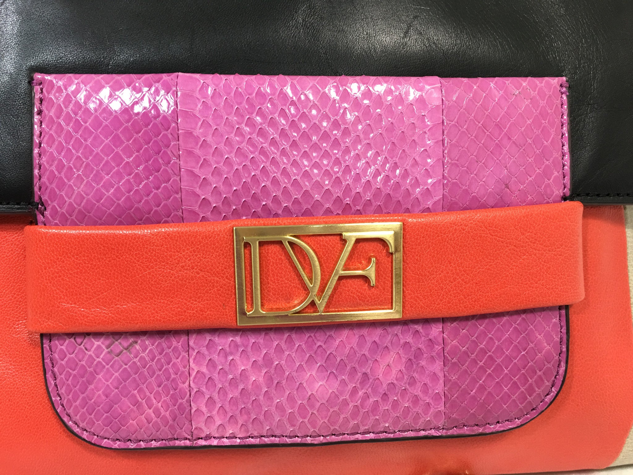 DIANE VON FURSTENBERG Colorblock Clutch