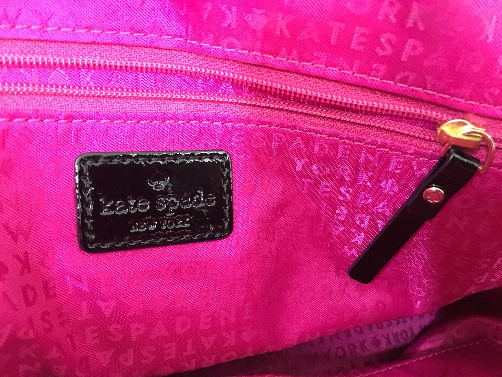 KATE SPADE Striped Satchel Handbag