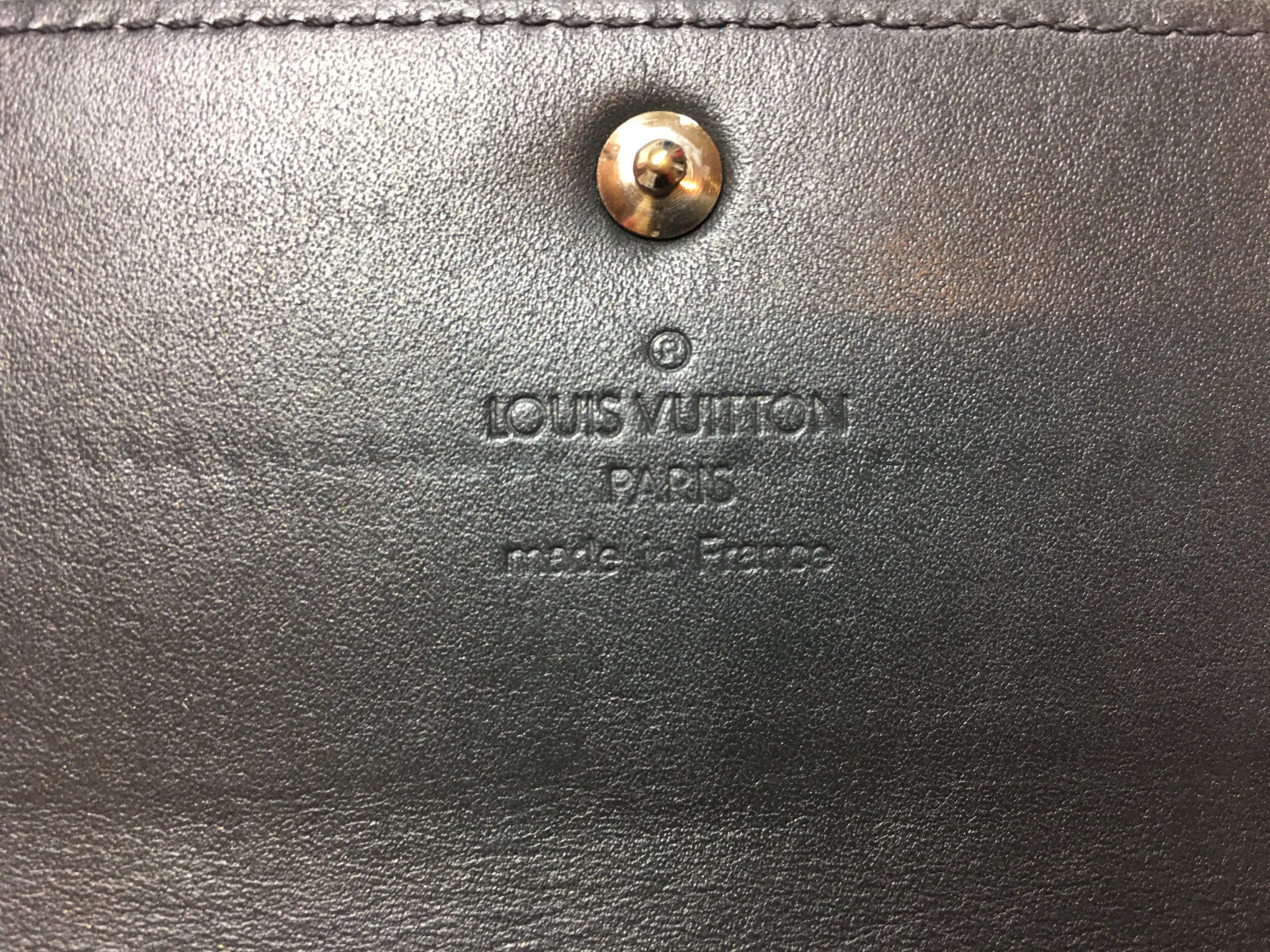 LOUIS VUITTON Grey Monogram Vernis Wallet