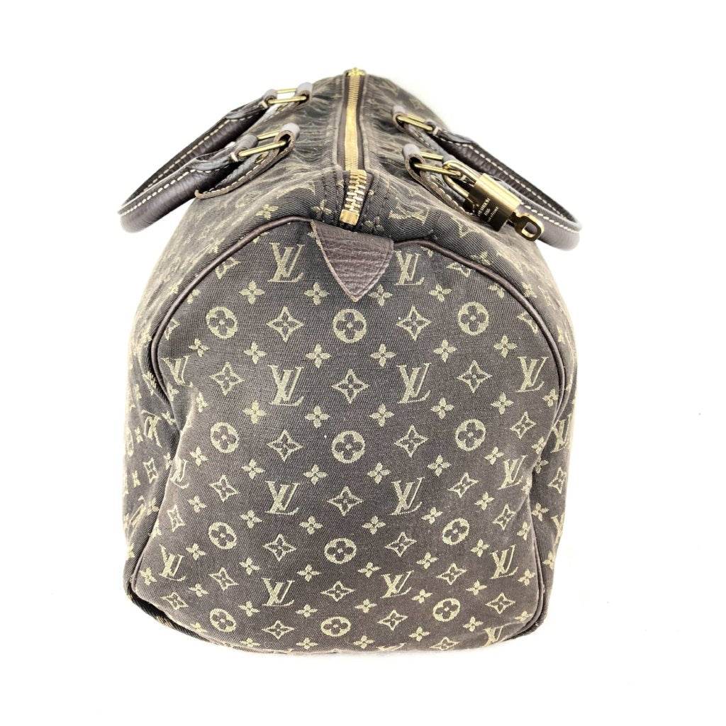 LOUIS VUITTON Mini Lin Speedy 30 Ebene