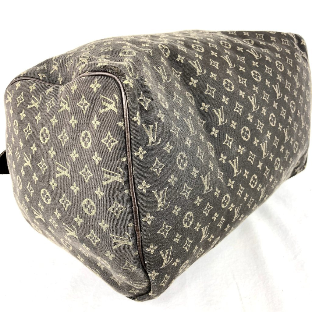 Louis Vuitton Monogram Mini Lin Speedy 30 - Brown Handle Bags, Handbags -  LOU804391