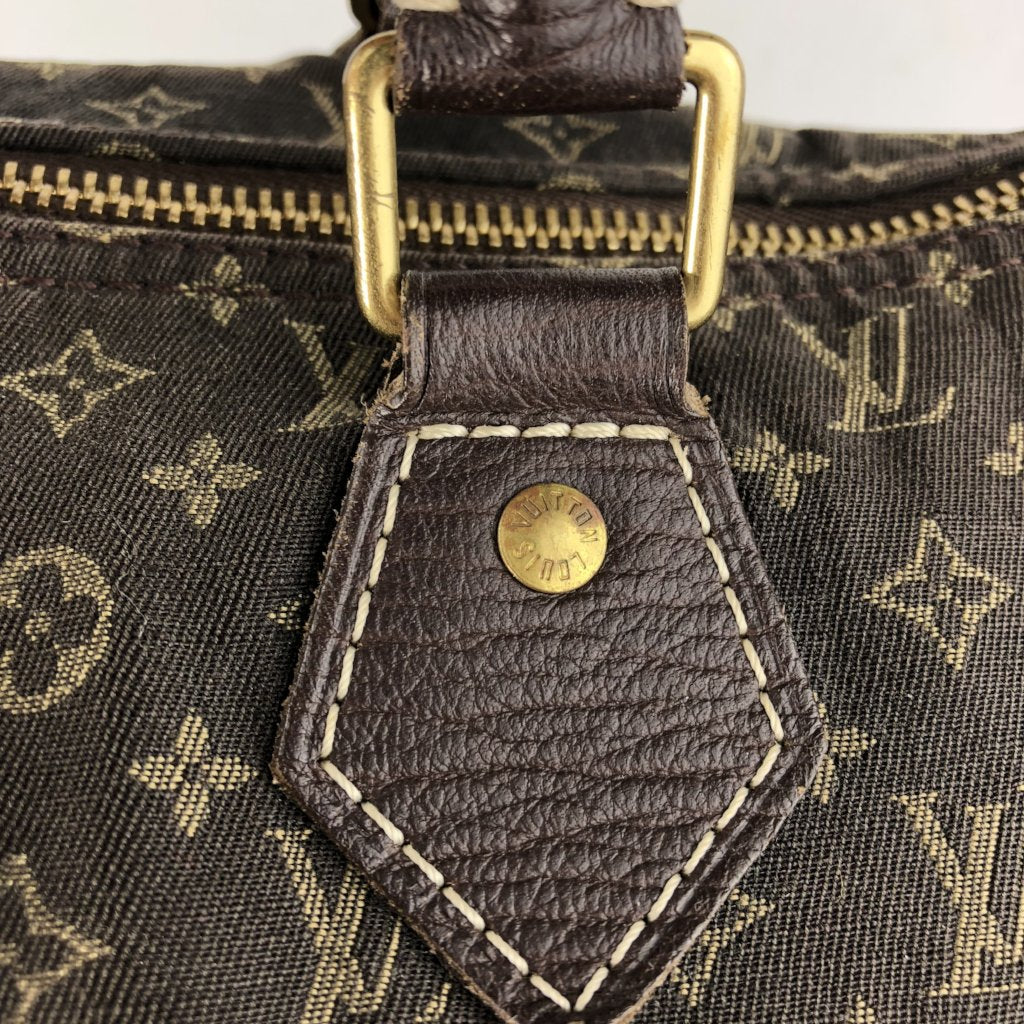 Louis Vuitton Ebene Monogram Mini Lin Speedy bag – Beccas Bags