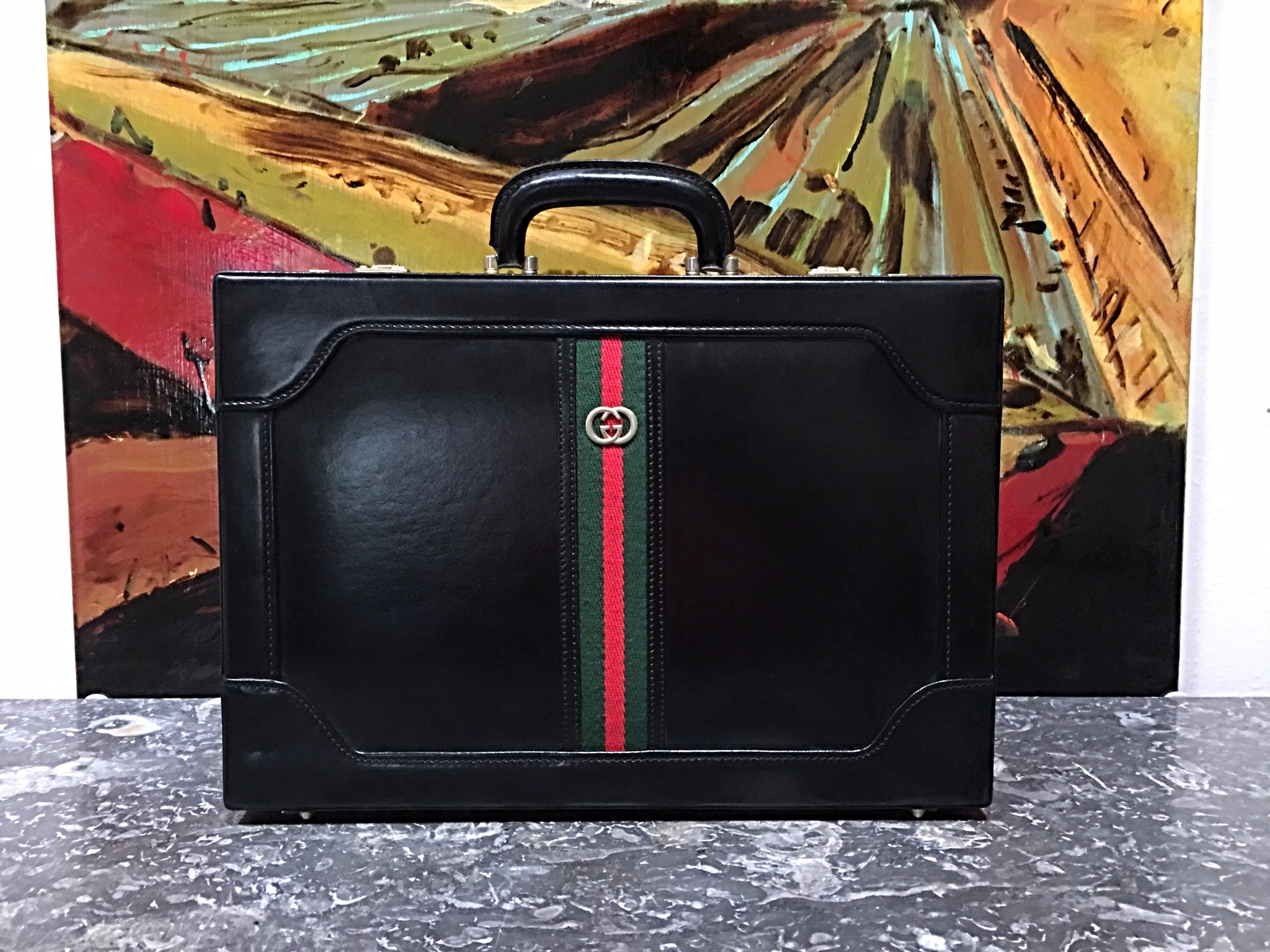 GUCCI Vintage Hard Documents Briefcase