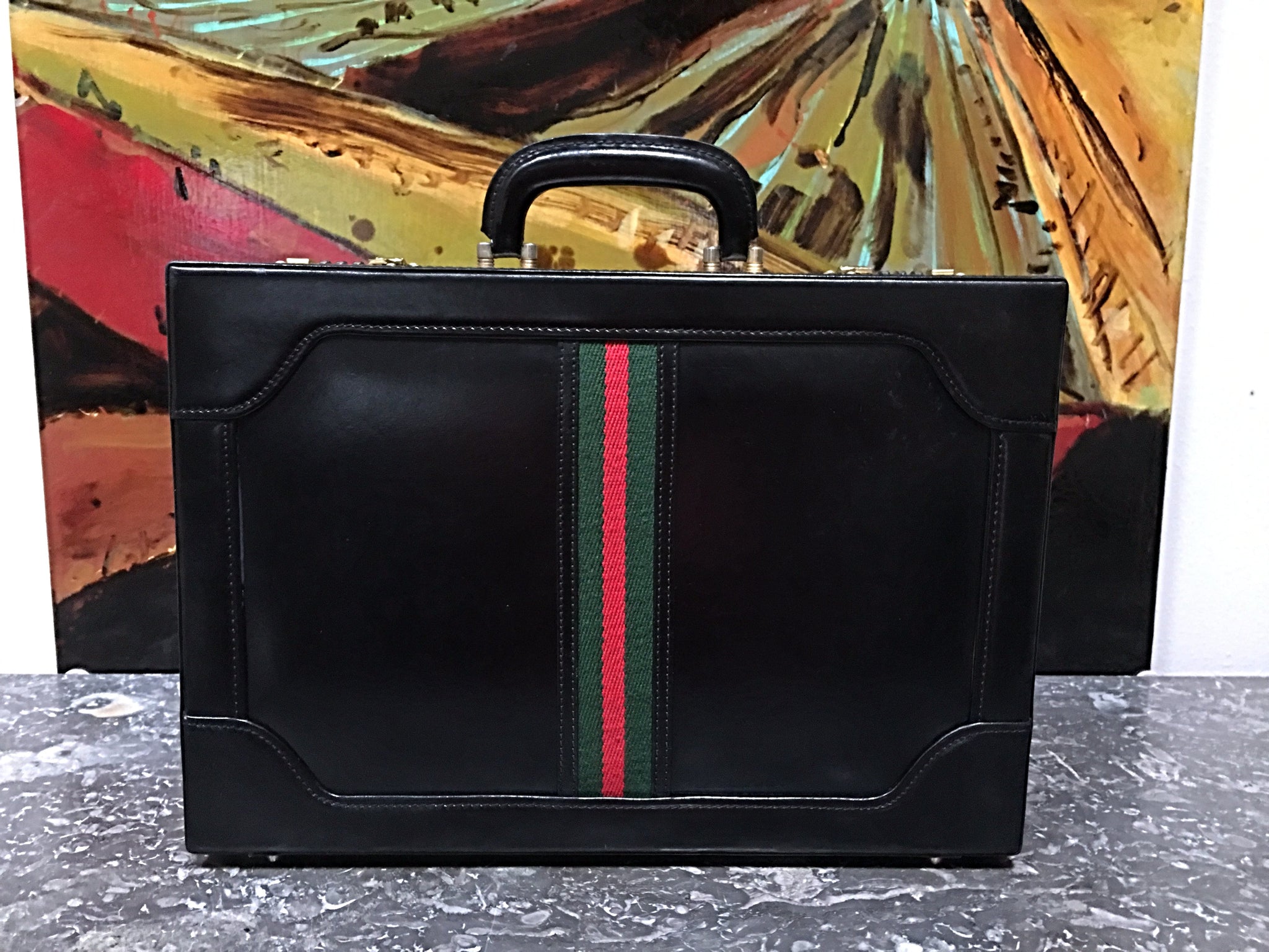 GUCCI Vintage Hard Documents Briefcase