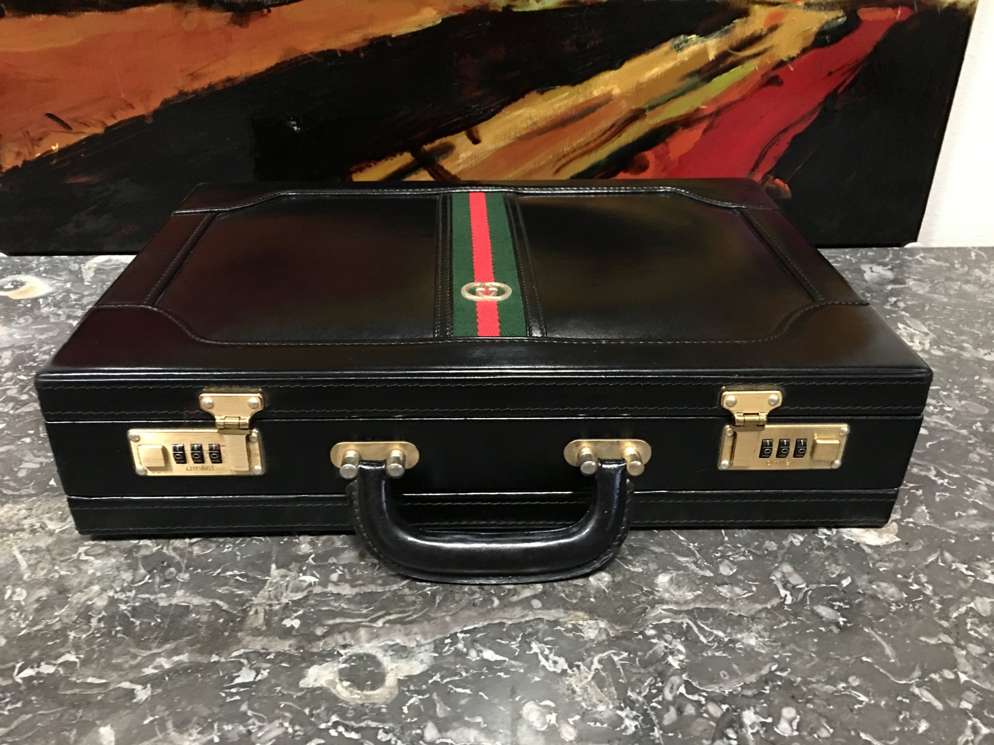 GUCCI Vintage Hard Documents Briefcase