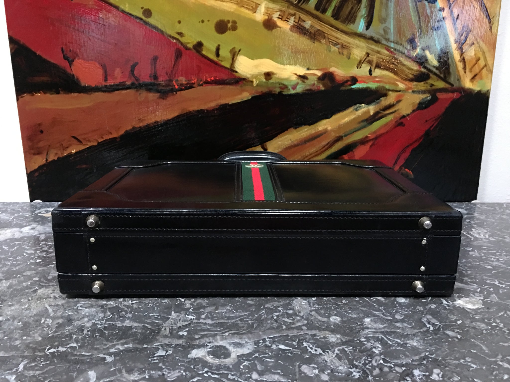 GUCCI Vintage Hard Documents Briefcase