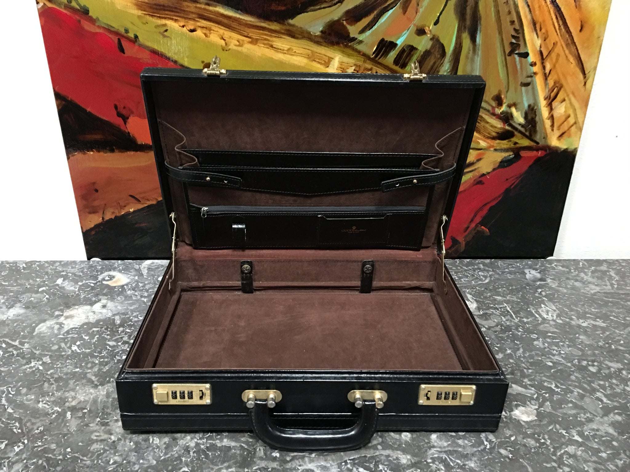 GUCCI Vintage Hard Documents Briefcase