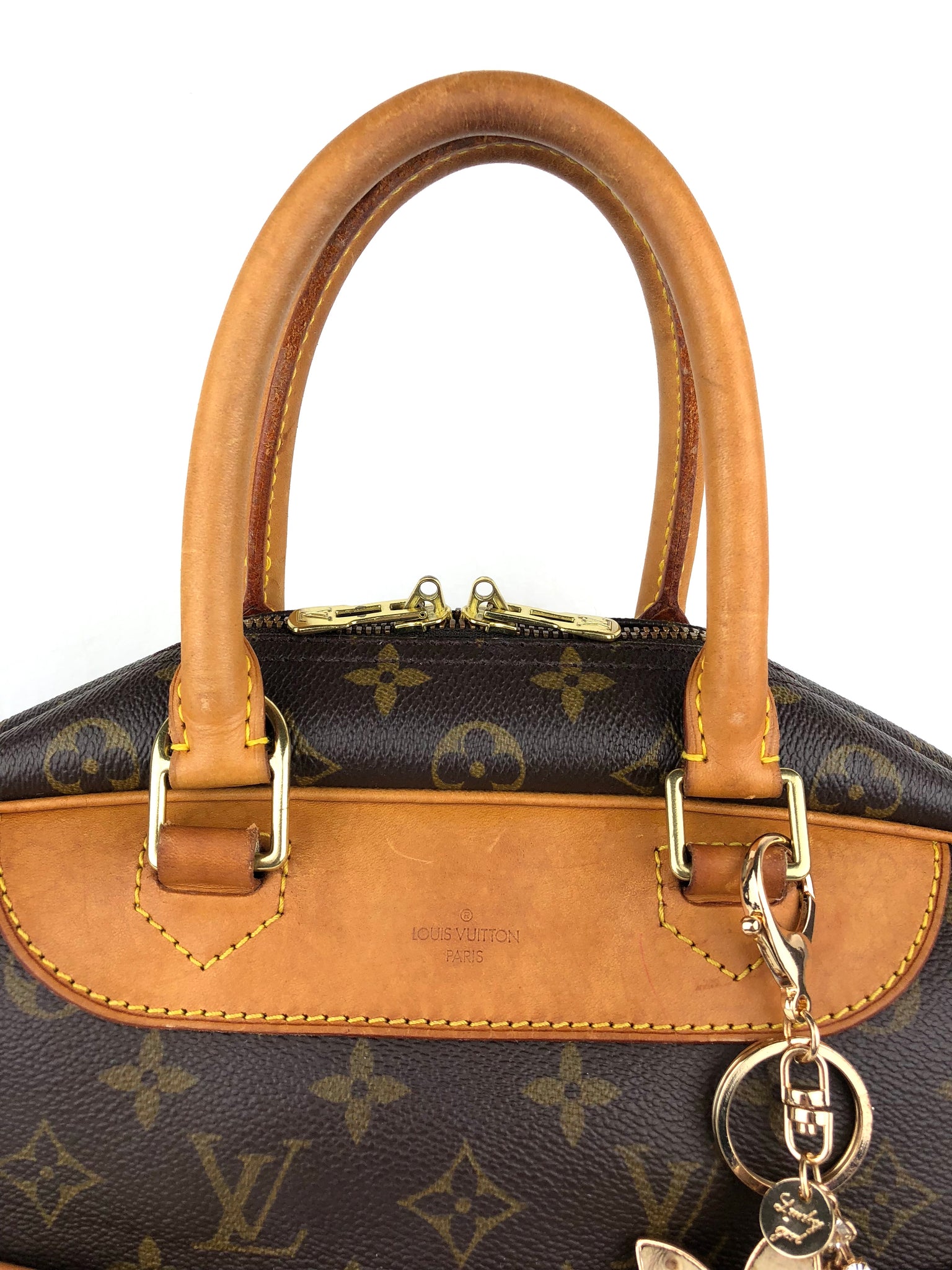 LOUIS VUITTON Monogram Deauville Bag + Free Bag Charm