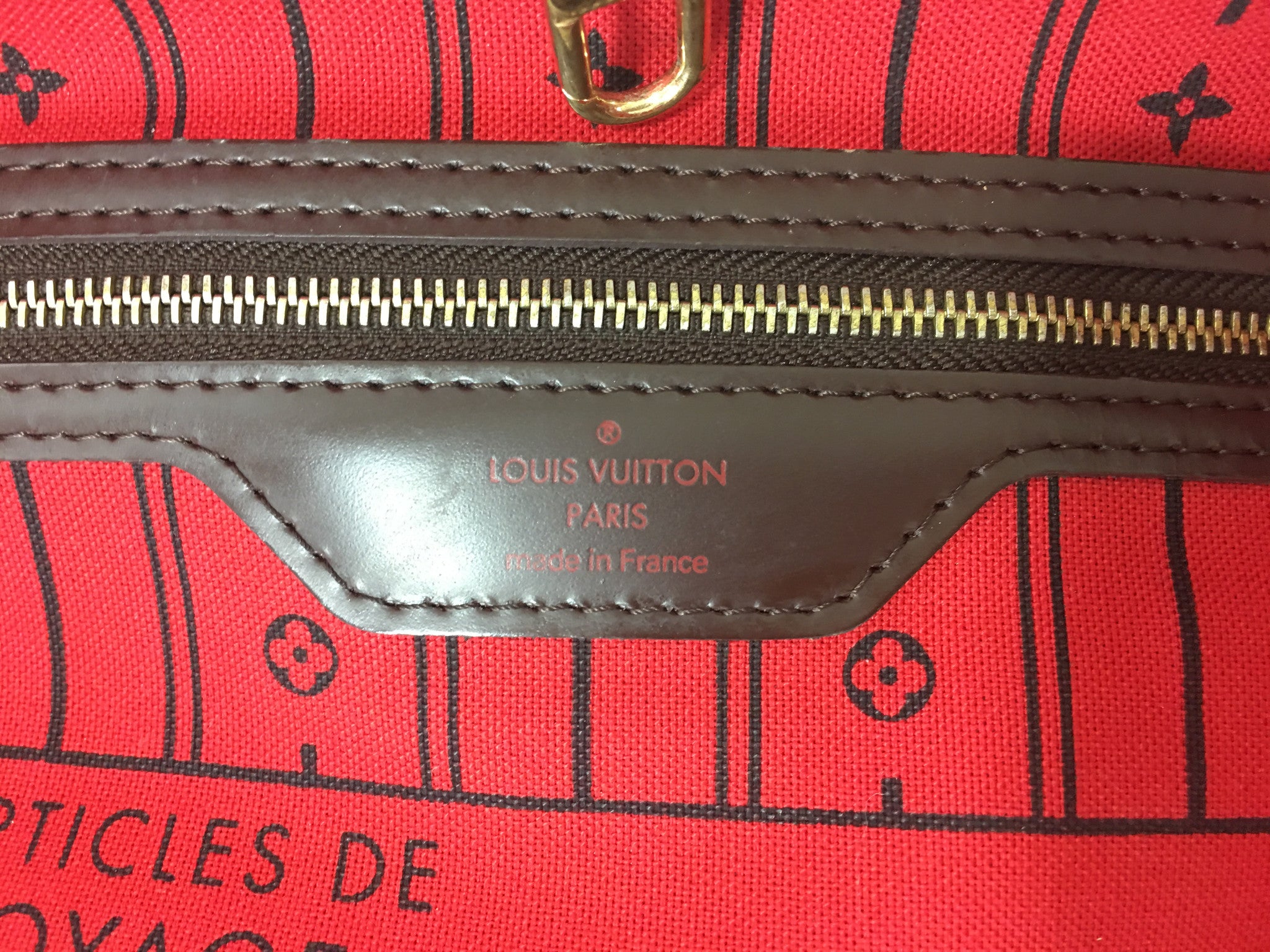 LOUIS VUITTON Damier Ebene Neverfull GM