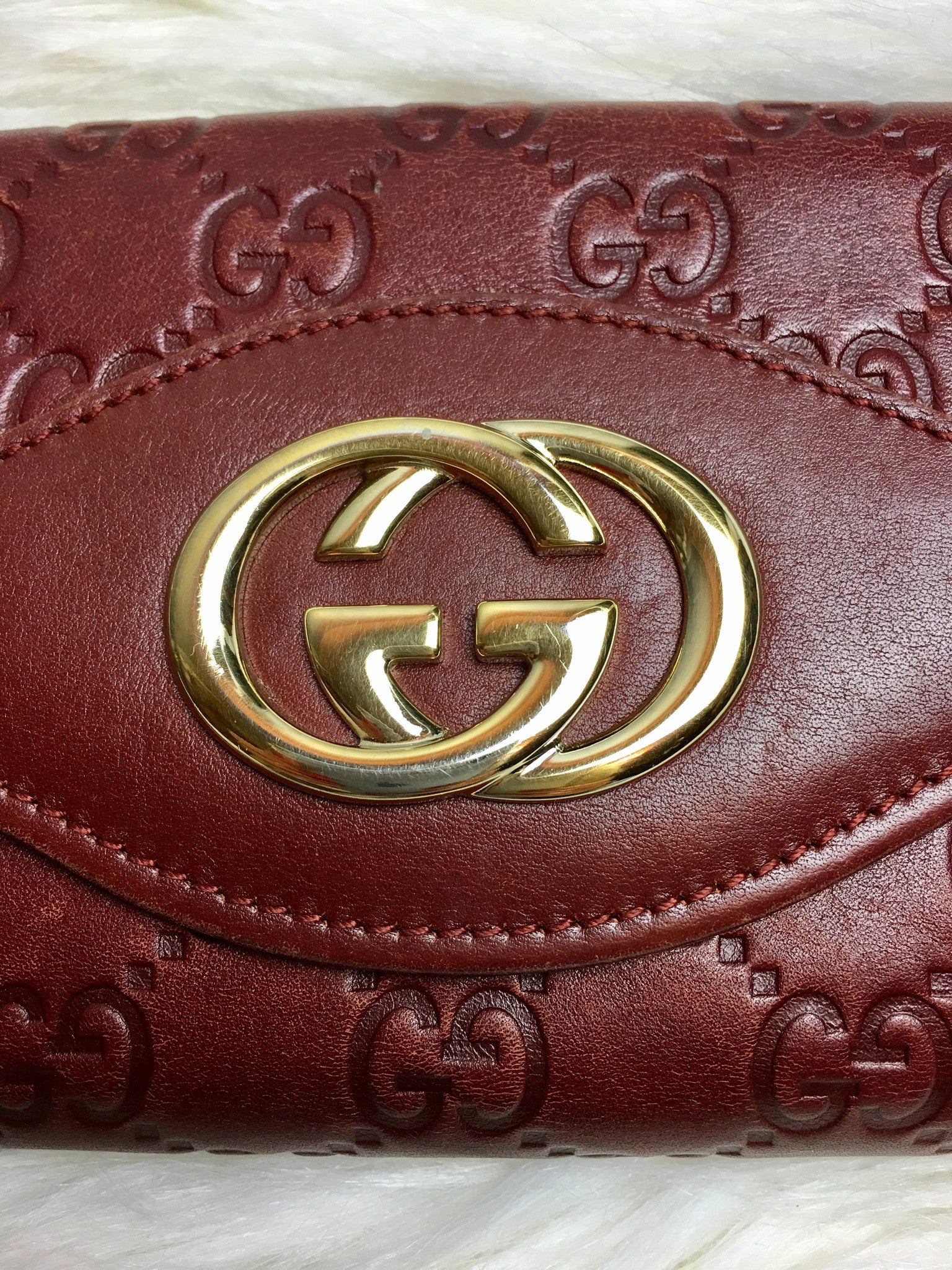 GUCCI Guccissima Embossed Wallet