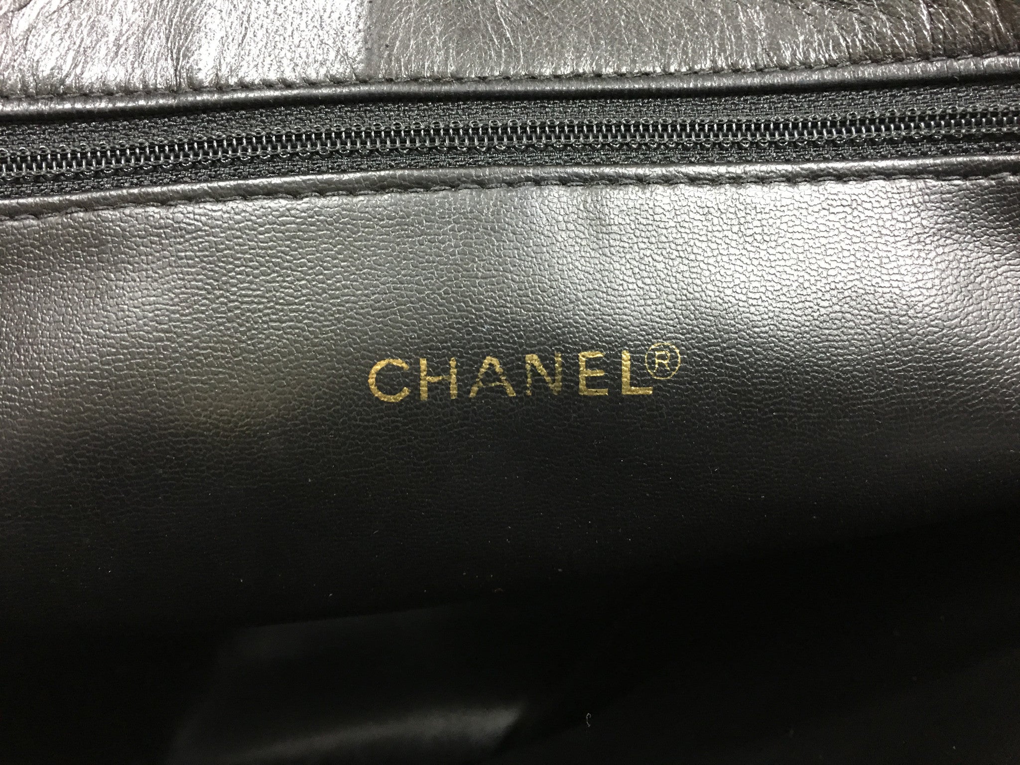 CHANEL Black CC Lambskin Tote