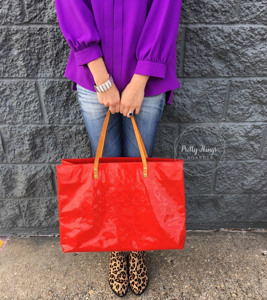 LOUIS VUITTON Vernis Reade GM Shoulder Tote Bag