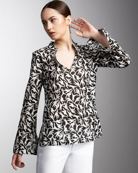 TORY BURCH Printed Tunic (SMALL)