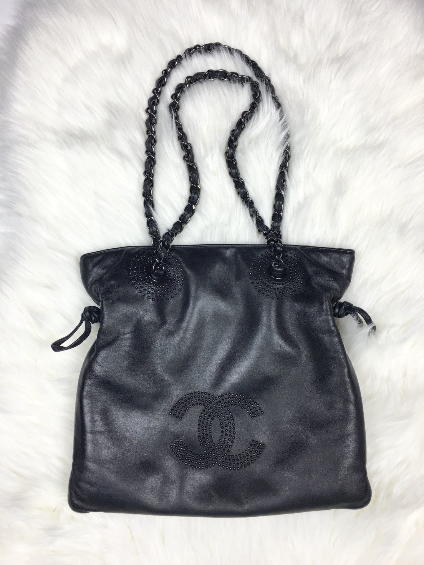 CHANEL Limited Edition Rhinestone Bon Bon CC Hobo Tote