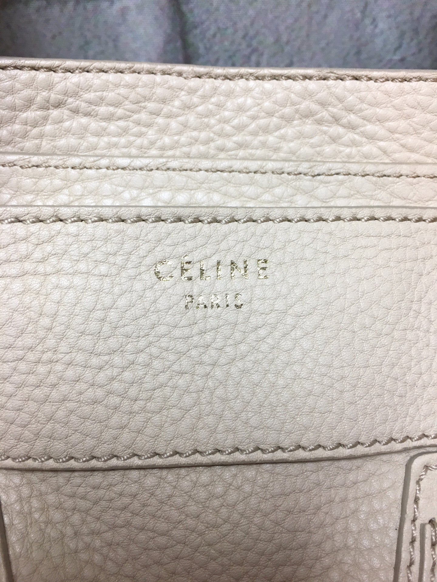 CELINE Mini Luggage Tote Bag