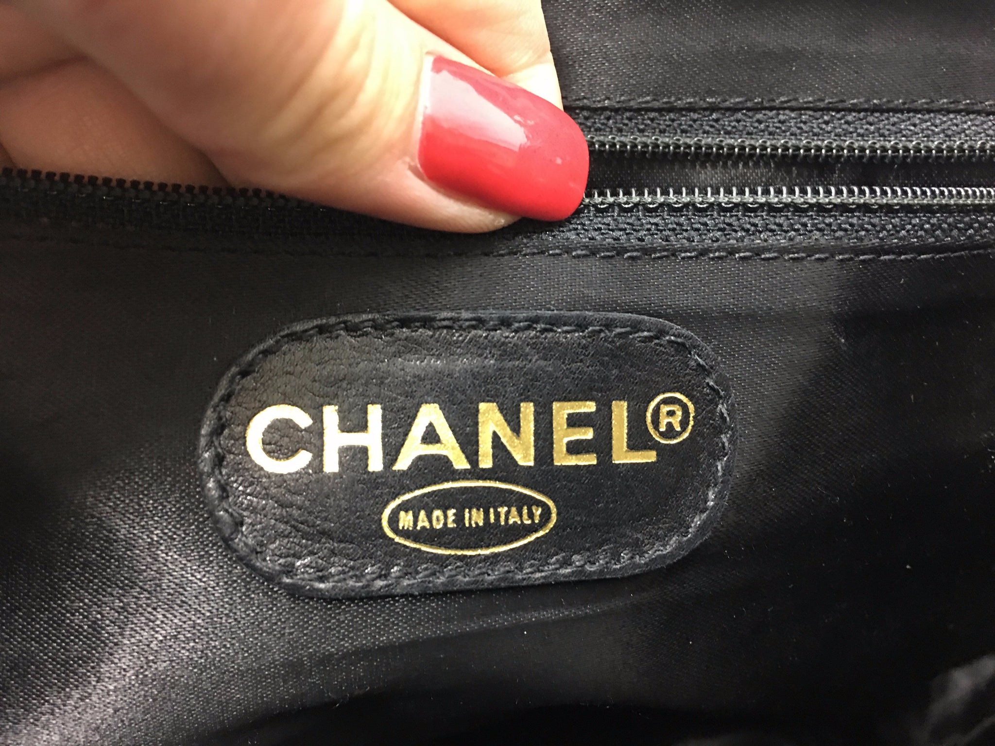 CHANEL Black Vinyl Backpack