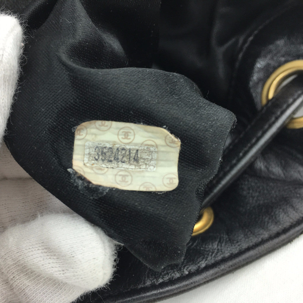 CHANEL CC Logo Bucket Bag Crossbody