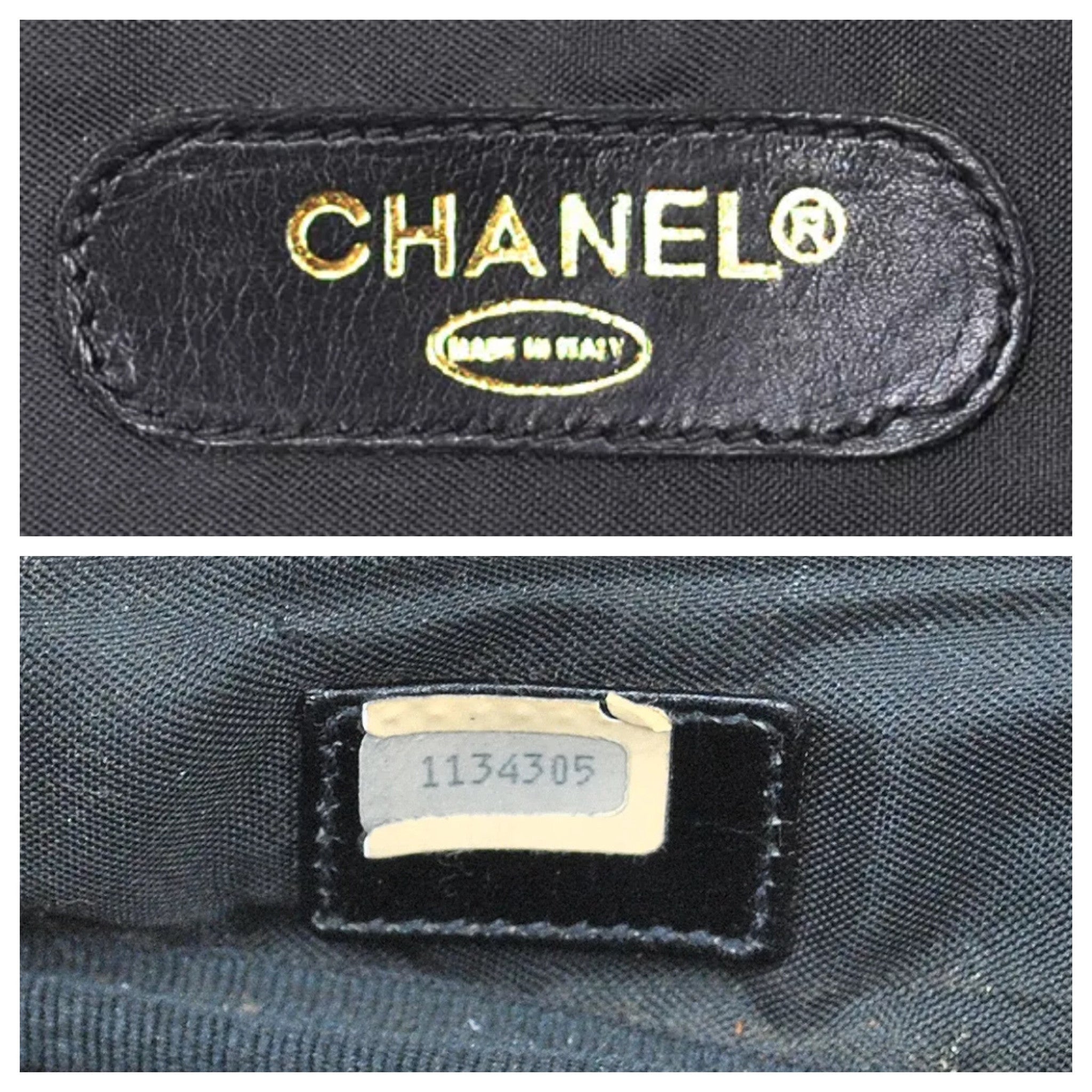 CHANEL Black Lambskin Quilted Messenger Travel Bag