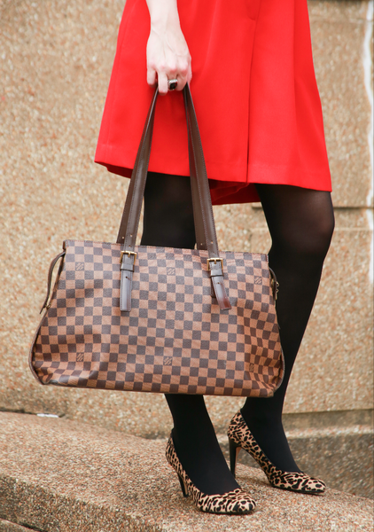 LOUIS VUITTON Damier Ebene Shoulder Bag