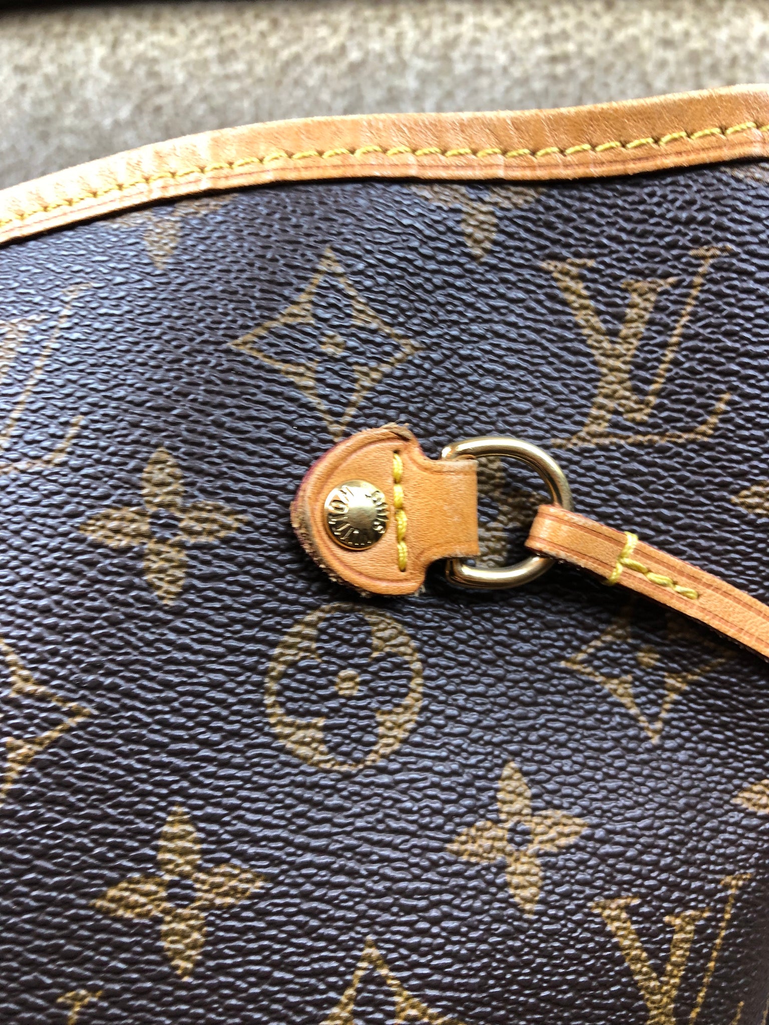 Louis Vuitton NEVERFULL MM MONOGRAM Brown Leather ref.89435 - Joli