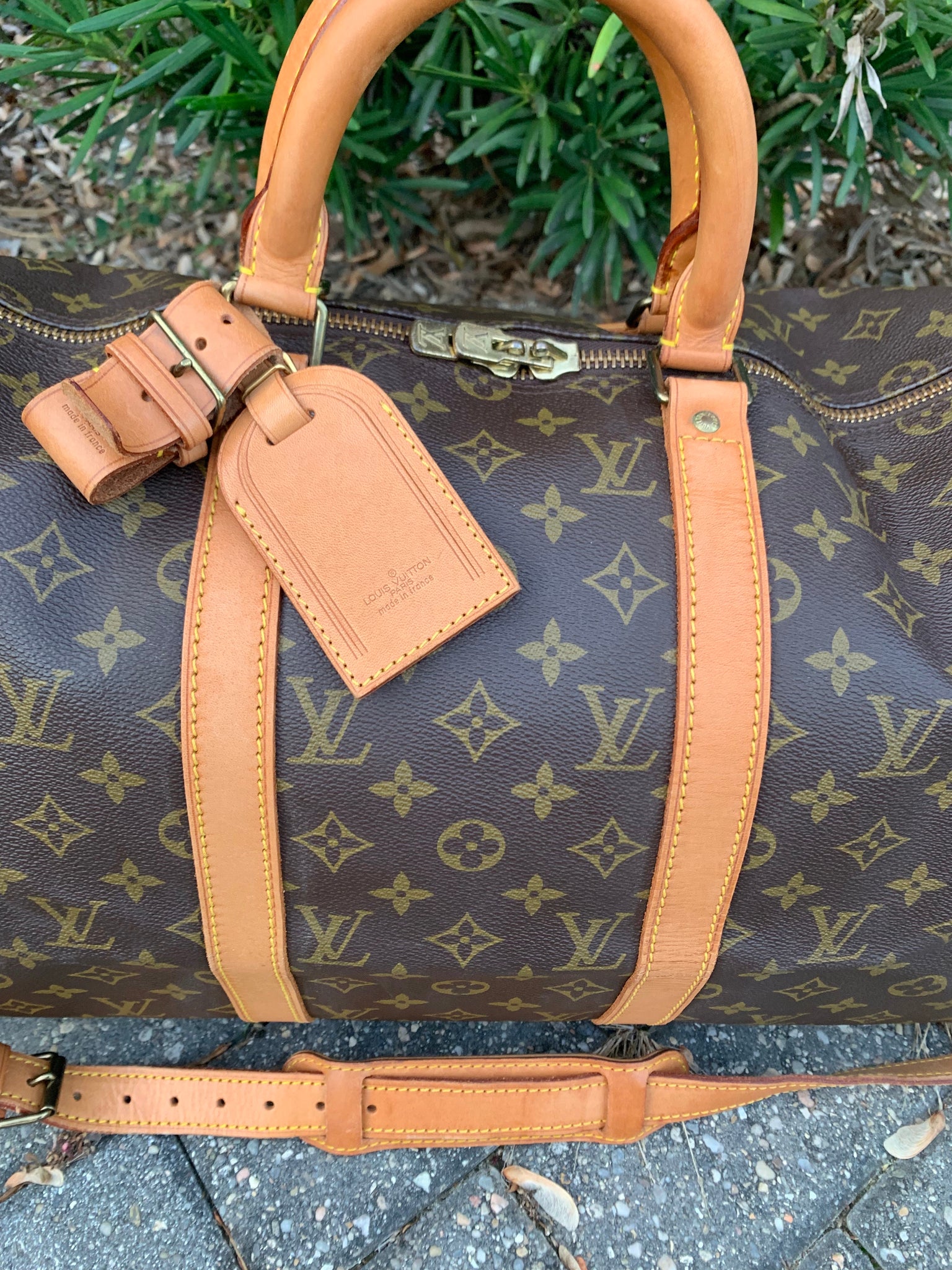 LOUIS VUITTON Keepall Bandouliere 50 Duffel Bag