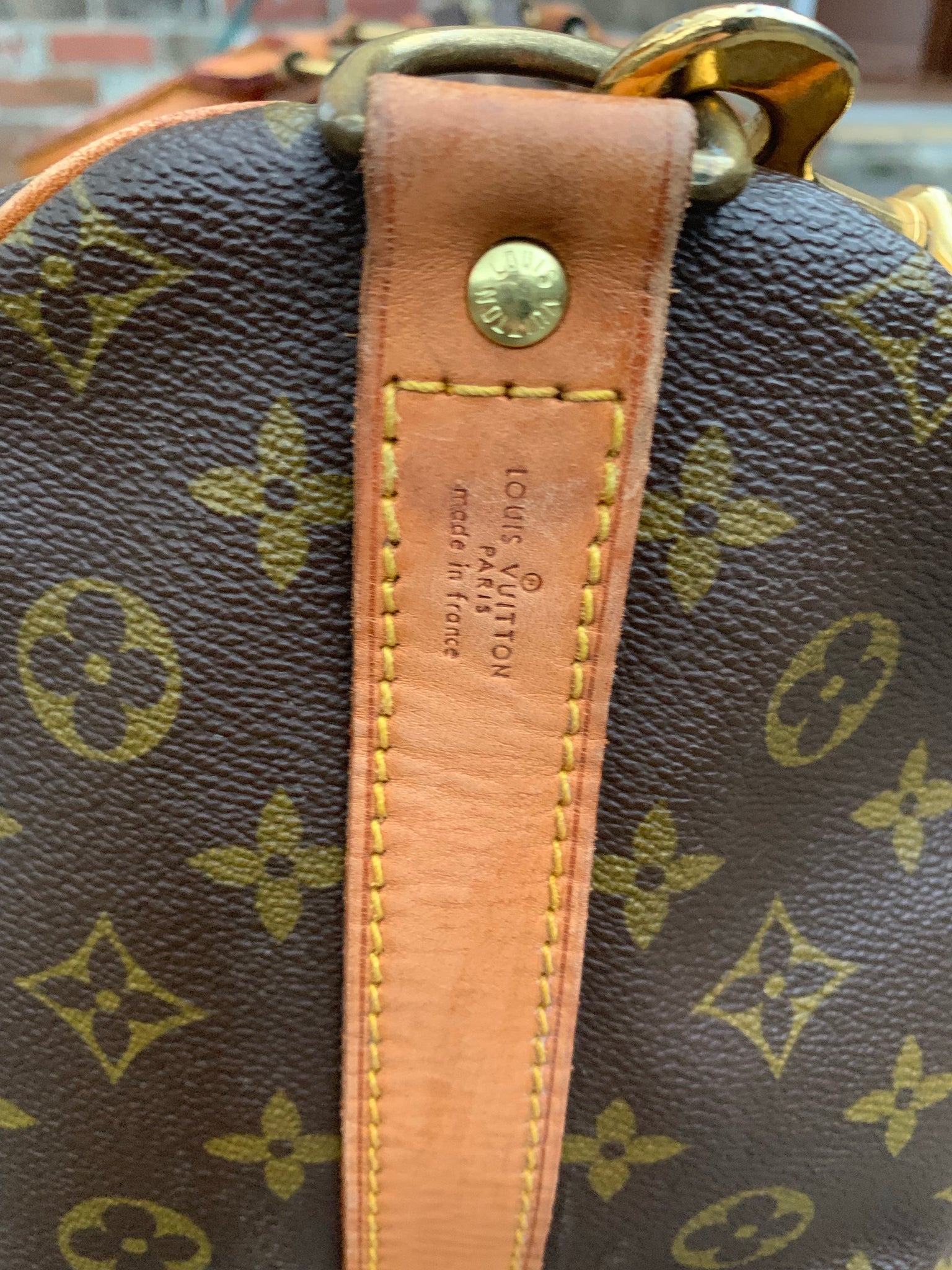 LOUIS VUITTON Keepall 55 Bandouliere Duffel Bag