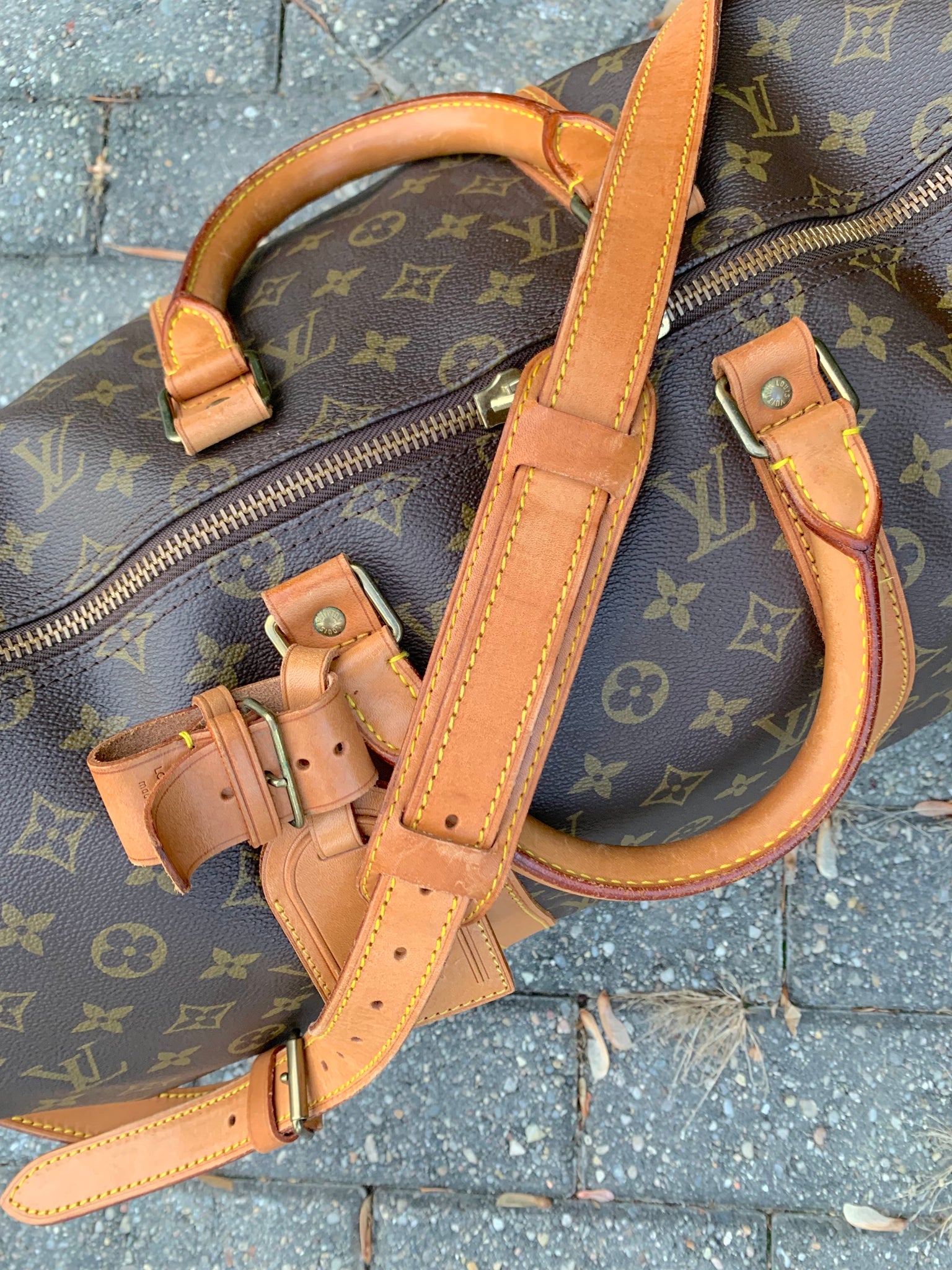 LOUIS VUITTON Keepall Bandouliere 50 Duffel Bag