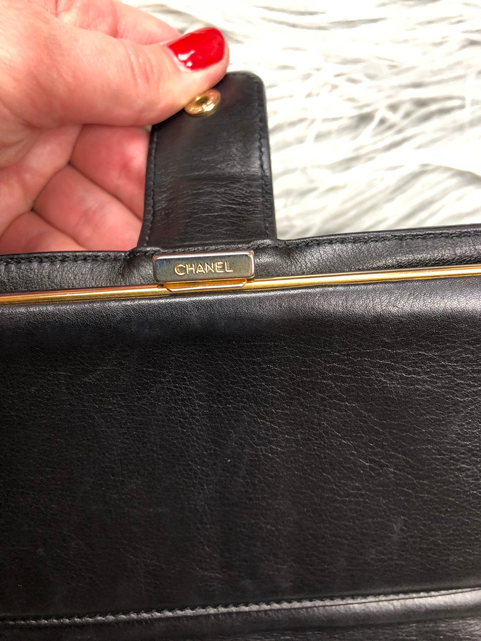 CHANEL Caviar Black CC Wallet