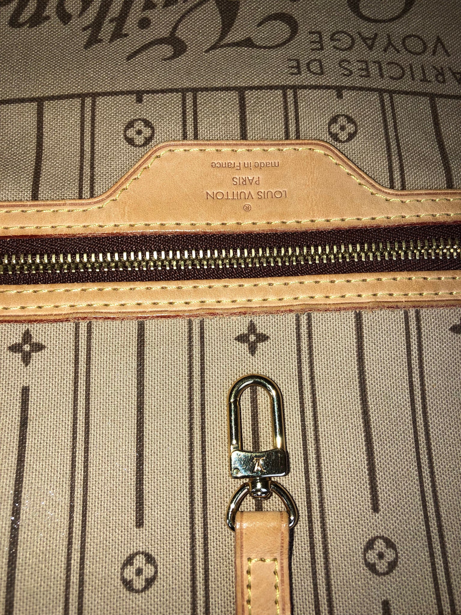 Louis Vuitton NEVERFULL MM MONOGRAM Brown Leather ref.220540 - Joli Closet