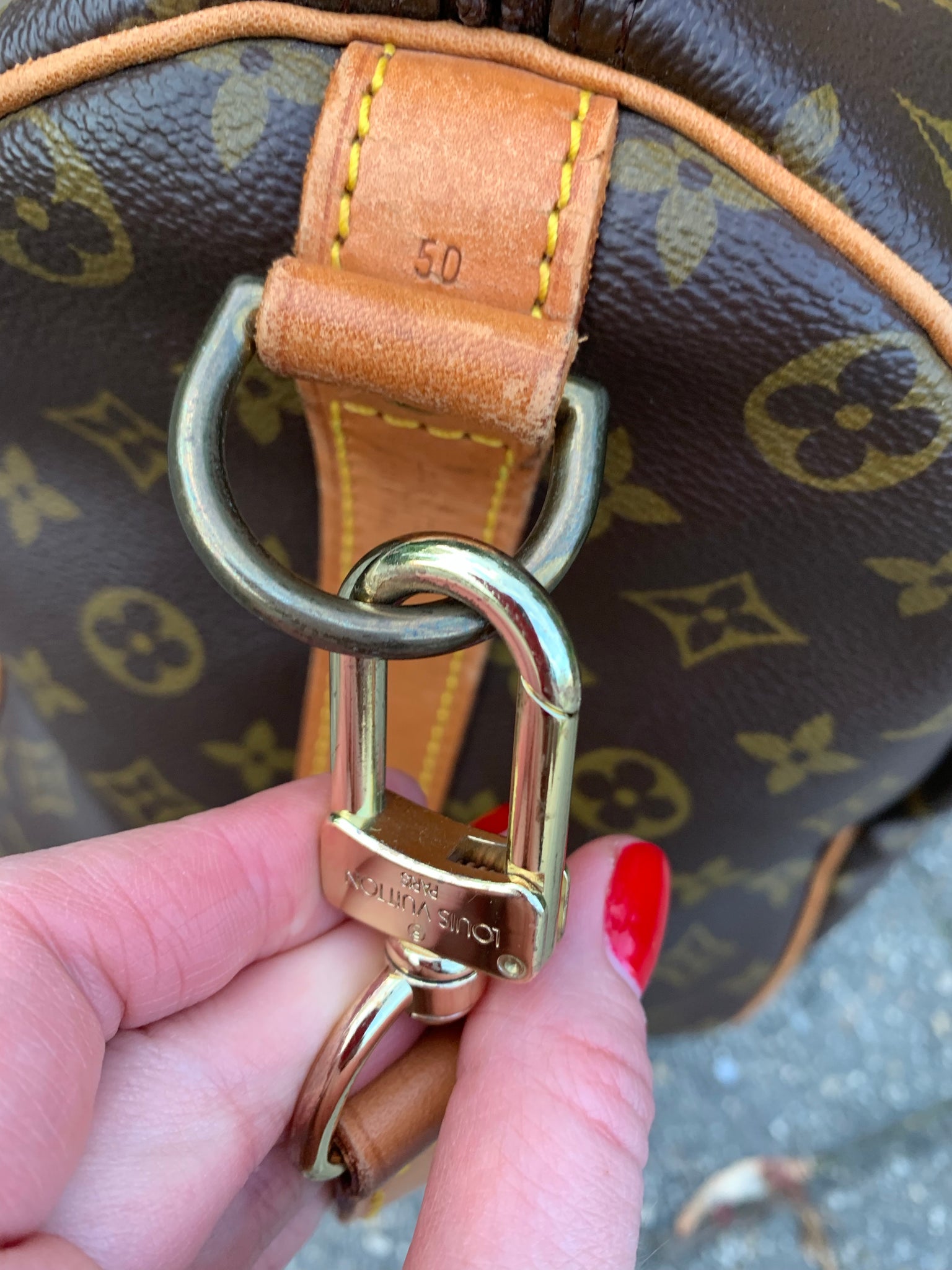 LOUIS VUITTON Keepall Bandouliere 50 Duffel Bag