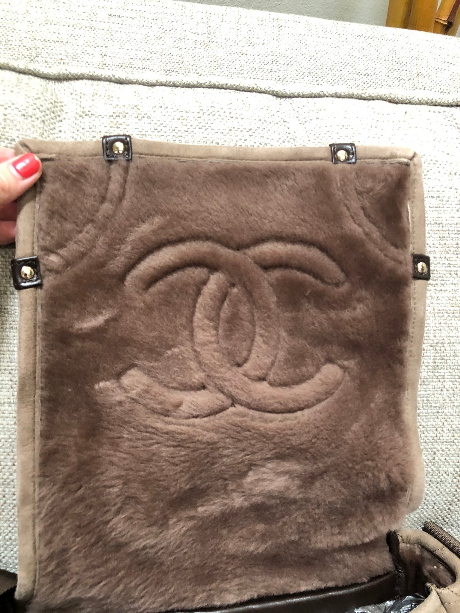 CHANEL Suede Crossbody Bag