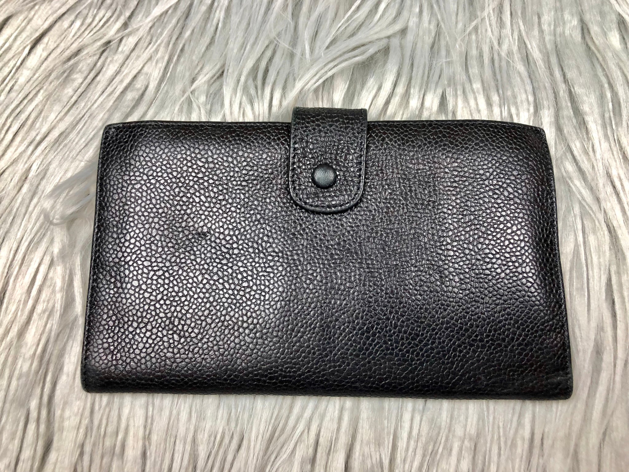 CHANEL Caviar Black CC Wallet